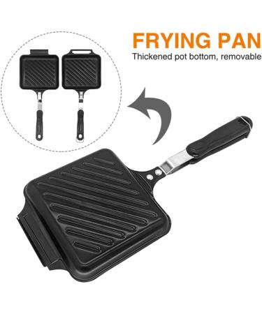 Aliaga Frying Pan Toast Flip Grill Sandwich Fine Iron Cheesecake Grilled Fast Heating Kitchen Utensils Detachable Nonstick - Buy Online on GoSupps.com