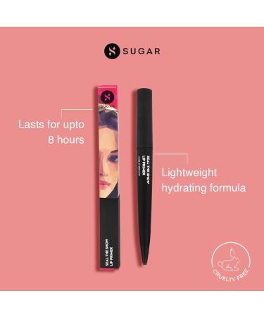 SUGAR Cosmetics Seal The Show Lip Primer - Long-Lasting Hydration & Smooth Application | Shop Internationally - Buy Online on GoSupps.com