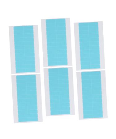 Angoily 6 Double Sided Adhesive Hair Extension Hair Extensions Replacement Tape Safety Hair Extension Tapes Toupee Tape Double Sided Tape Tabs Small Mirrors for Crafts Pu Label