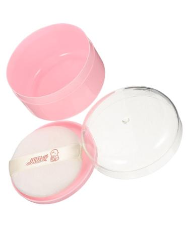 Beaupretty Box body powder puff box empty powder puff case small powder puff case empty powder puff holder body powder puff case baby synthetic sponge loose powder puff Compact