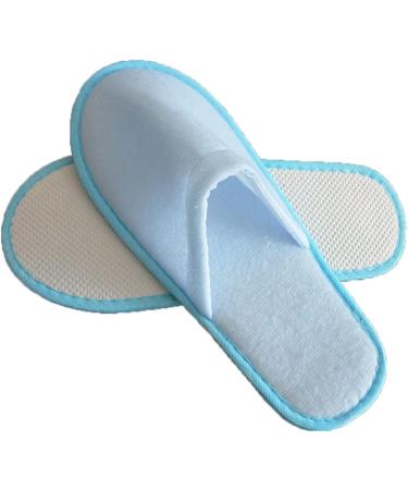 Buy Uni-Wert 10 Pairs Disposable Slippers - Unisex Terry Cloth Hotel & Spa Slippers (EU 37/44 Blue) - Fast International Shipping - Buy Online on GoSupps.com