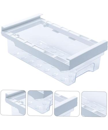 RORPOIR 1pc Refrigerator Storage Basket Clear Fridge Storage Container Fridge Food Keeper White re-usable - Buy Online on GoSupps.com
