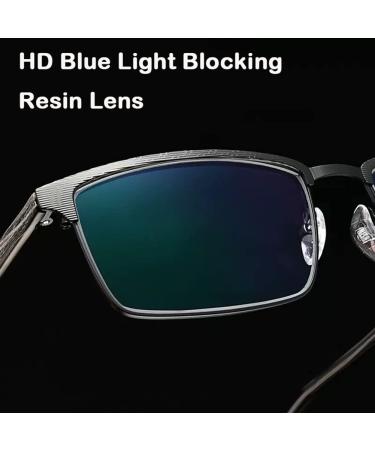 GHARAZ Fashion Anti Blue Light Reading Glasses for Men - Lightweight TR90 Computer Readers in Black (1.0+ Size) - Buy Online on GoSupps.com