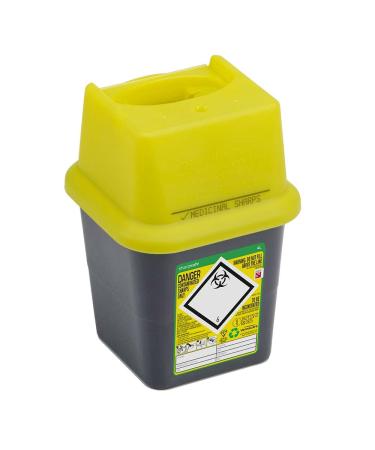 Sharpsafe 4 Litre 5th Generation Yellow/Grey -Sharps Bin Clinical Waste Disposal - Buy Online on GoSupps.com
