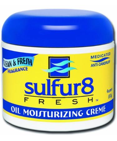 Sulfur-8 Fresh Oil Moisturizing Cream 4 oz. (Pack of 2)