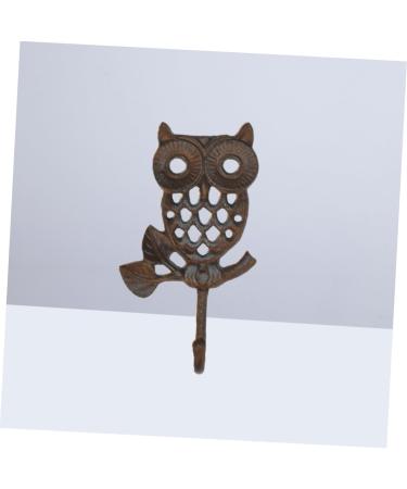 STOBAZA Towel Holder Wall Hanging Hooks Towel Hook Owl Shape Hook Cast Iron Hook Coat Hook Classical Wall Hook medium As Shown - Buy Online on GoSupps.com