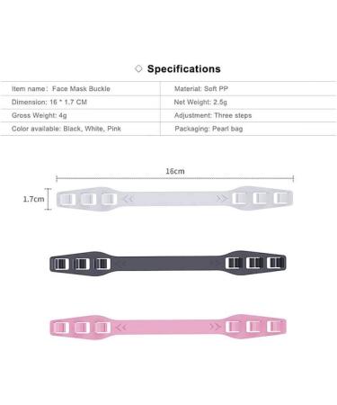 Buy DAMONDAY Anti-Slip Mask Hooks - 6 Adjustable Ear Strap Extenders for Comfort | Fast International Shipping - Buy Online on GoSupps.com
