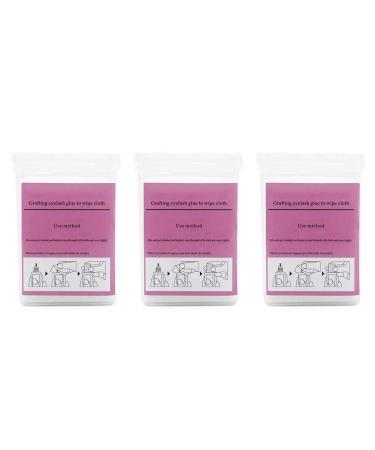 600 pieces eyelash change Expansion glue cloths eyelash glue cleaning cotton nail art gel remover pads non -woven cloths for eyelash extensions deliveries