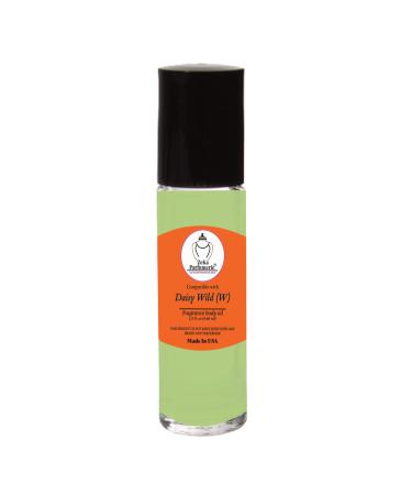 ZEKA PARFUMERIE Daisy Wild (W) Fresh Green Floral Fragrance Body Oil for Women Long Lasting Alcohol-Free Perfume Oil Roll-On Made in USA 1/3 fl oz (9.86 ml)
