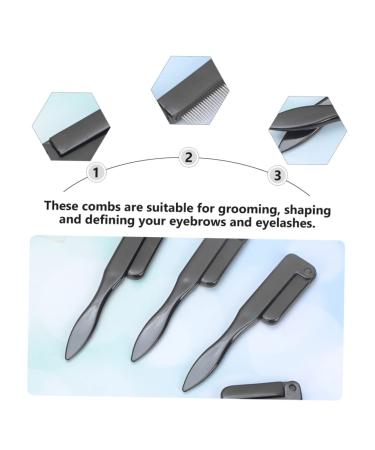 NOLITOY 4 Pcs Eyelash Extension & Eyebrow Comb Set - Stainless Steel & Plastic Brushes for Perfect Lashes - International Shipping Available - Buy Online on GoSupps.com