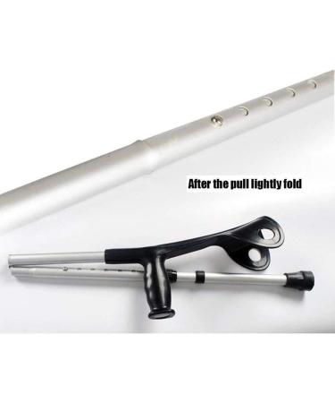 Fold Forearm Crutches/Cane Adjustable Walking Support Walking Stick Underarm Elbow Lightweight Help Walk Crutches for Injury Disability Elderly 2pack - Buy Online on GoSupps.com