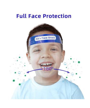 aaGlow 10 PCS Kids Face Shield - Safety Protective Anti-fog Visor for Boys & Girls with Comfort Sponge - Buy Online on GoSupps.com