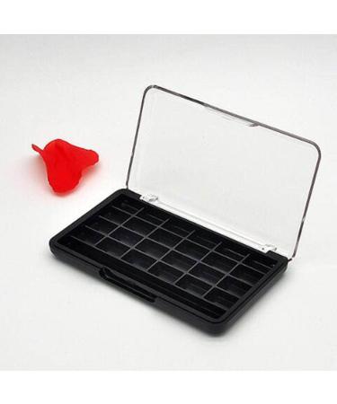 Sharplace 24 Grids Empty Eyeshadow Palette with Clear Lid - Ideal for Lipstick Blush & Powder - Black - International Shipping Available - Buy Online on GoSupps.com
