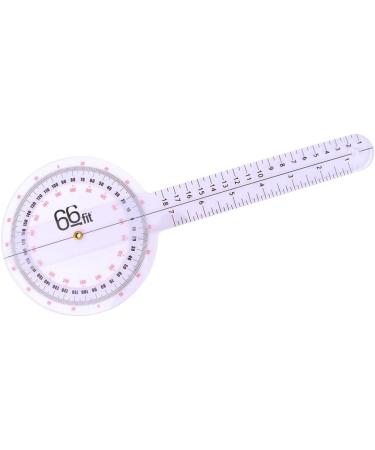 66Fit Plastic Goniometer - 20 cm (8) for Accurate Measurement - Ideal for Physiotherapy & Rehabilitation | International Shipping Available - Buy Online on GoSupps.com