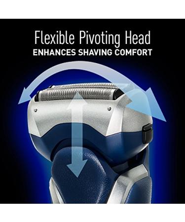 Panasonic ES-RT37-S Arc3 Electric Shaver - 3-Blade Cordless Razor for Men with Wet/Dry Convenience & Slide-Up Detail Trimmer - International Shipping Available - Buy Online on GoSupps.com