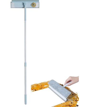 Window Squeegee with Extension Pole - Professional Window Cleaner Telescopic Squeegee | Rotatable Lightweight Professional Squeegee for Cleaning Wall Ceiling Window and Corners Blue - Buy Online on GoSupps.com