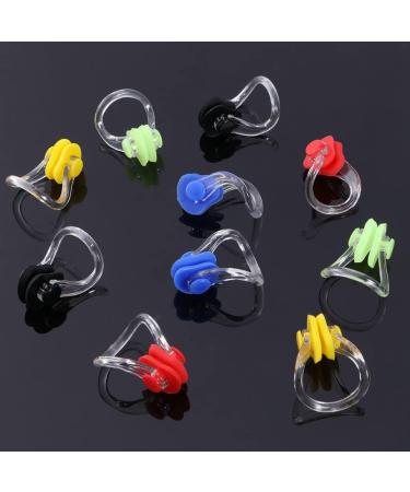 Obuyke 20Pcs Silicone Swimming Nose Clip for Kids and Adults - Ideal for Scuba Diving and Outdoor Activities - Buy Online on GoSupps.com
