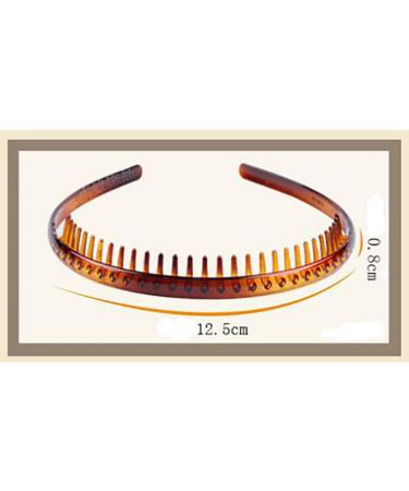 High Quality Plastic Shark Teeth Headband & Hair Comb - Black & Brown 2 Pieces | International Shipping - Buy Online on GoSupps.com