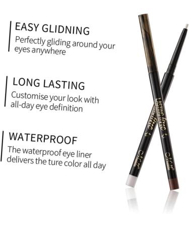 DRESSOOS Eyeliner Pencil Eye Liner Pencils Eye Pencil Women Makeup Waterproof Eye Liner Eyeliner Rotatable Eyebrow Pencil E43 - Buy Online on GoSupps.com