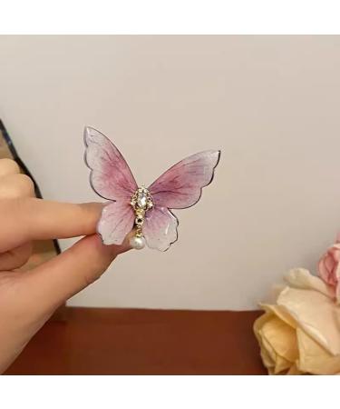 Chic Butterfly Hair Barrette Hair Jewelry Butterfly Hair Clip Stylish Headwear Hair Decorations Perfect for Hair Styling 02flying Butterfly - Buy Online on GoSupps.com