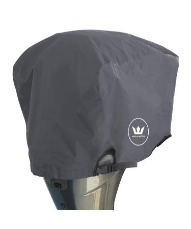 Windstorm Outboard Boat Motor Covers Heavy Duty 600D Polyester Marine Canvas - 9 Colors (Charcoal, 115 to 225 HP) Charcoal 115 to 225 HP