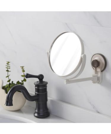 MINIDAHL 3X Bath Mirror Cosmetic Mirror 1X/3X Magnification Suction Cup Adjustable Makeup Mirror Double-Sided Bathroom Mirror - Buy Online on GoSupps.com