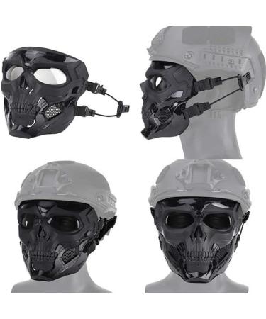 Skull Horror Helmet Mask - Full Face Airsoft Mask with Goggles for Halloween & Paintball Games - Buy Online on GoSupps.com