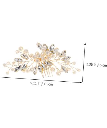 minkissy 5 Sets Hairpin Wedding Ceremony Decorations Pearl Hair Accessories Bridal Hair Clip Bridal Hair Combs Decorative Headpiece Decorative Hair Combs Wedding Hair Decor Accessory Bride - Buy Online on GoSupps.com