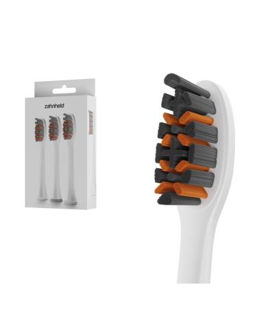 Zahnheld brush head Pro X-Clean | Medium-hard replacement heads for Gero sonic toothbrush | Effective cleaning 1 piece (1 pack) White