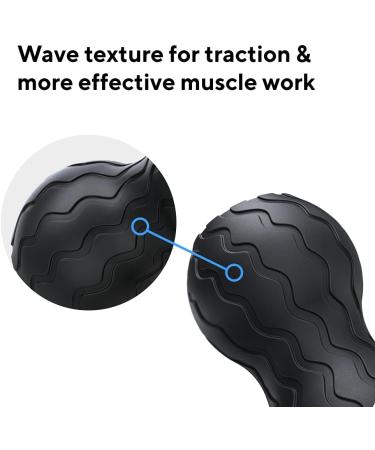 Wave Duo Foam Roller - Ergonomic Bluetooth Muscle Roller for Back Neck & Spine | 5 Vibration Frequencies - Therabody - Buy Online on GoSupps.com