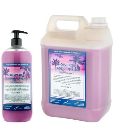 Claudius Showergel Exotic Dream 5 liters + 1 liter with pump transparent