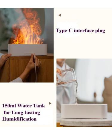 Aroma Flame Effect Diffuser - 150ml Humidifier with 7 LED Lights for Home & Office | Waterless Automatic Shutdown | Essential Oil Fragrance Diffuser - Buy Online on GoSupps.com