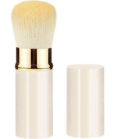Retractable Makeup Brush Small Multipurpose Cosmetics Brushes - Beginner Friendly Powder Brush for Foundation Sunscreen Bronzing Powder White - Buy Online on GoSupps.com