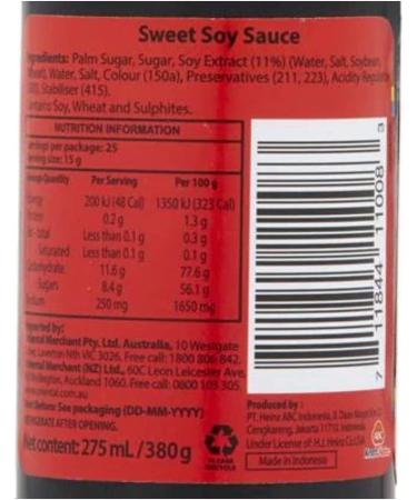 ABC Sweet Soy Sauce Kecap Manis 275ml Halal (Pack of 4) by CNMART - Buy Online on GoSupps.com
