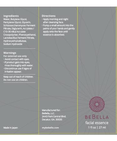 BeBella Probiotic Facial Essence -Moisturizes & Hydrates Skin this waterbased lightweight gel provides a healthy & more natural skin care solution to reduce the appearance of wrinkles and fine lines. - Buy Online on GoSupps.com