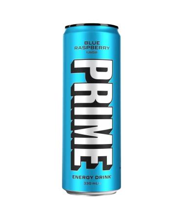 PRIME Energy Drinks Variety Pack 330ml Cans (12 x Cans Blue Raspberry) Blue Raspberry 12 x Cans