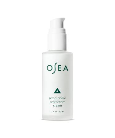 OSEA Atmosphere Protection Cream 2oz - Lightweight Face Moisturizer - Fast-Absorbing with Niacinamide Shea Butter & Undaria Seaweed - Ideal Under Sunscreen or Makeup - Daily Glow Moisturizer