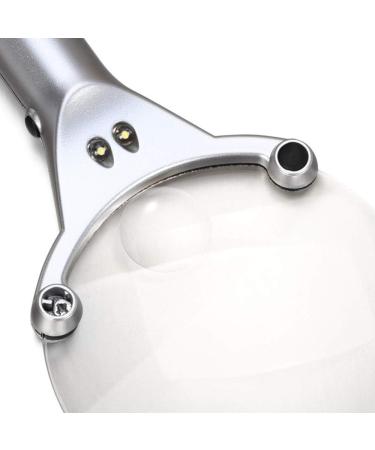 Glass Handheld Magnifier 2X 6X 130mm Handheld Glass Illumination Loupe Enlarged Mirror Tool with 2 LED Lights Lamp Magnifier for Reading Made in China - Buy Online on GoSupps.com