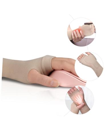 Beaupretty 2pcs Wrist Thumb Support Sleeve - Sports Compression Wrist Brace & Guard for Fitness - Elastic Support with Sweatband - 19.5x9cm - Buy Online on GoSupps.com