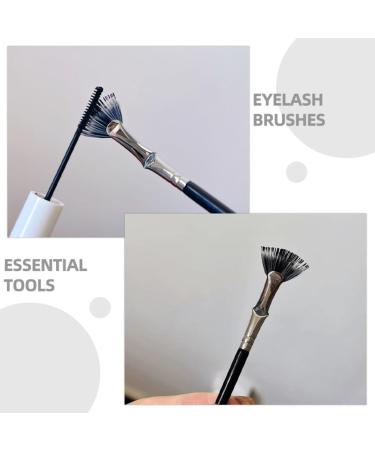 Baluue Fan Mascara Brushes Eyelash Eyebrow Brush Eyelashes Makeup Tools Eye Shadow Brush Lash Cleaning Brush Mascara Painting Tool Lash Supplies - Buy Online on GoSupps.com