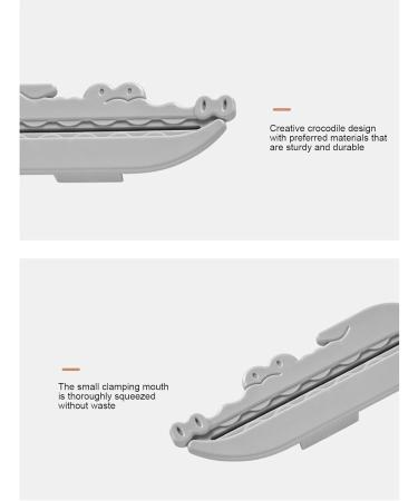 Crocodile Toothpaste Squeezer - Manual Toothpaste Roller Squeezer | 3 Reusable Toothpaste Clip Squeezer For Paint Tubes Gels Lotions | Toothpaste Tube Squeezer For Kids Adults - Buy Online on GoSupps.com
