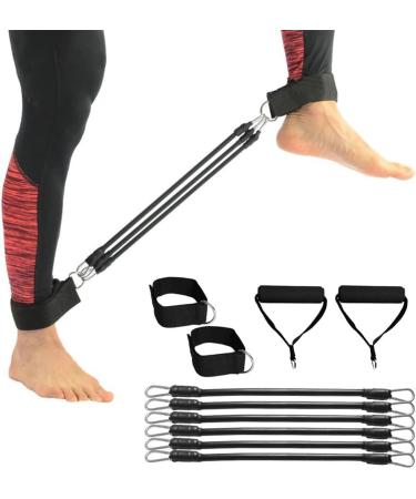 Fitness Running Resistance Band Speed Training Leg Trainer Exercise Strength Tube Band with Ankle Straps Handles Strap (Color : Black Size : 5 Leg Trainer) - Buy Online on GoSupps.com