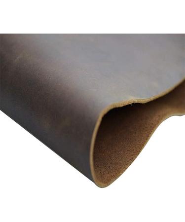 Dark Brown Full Grain Cowhide Leather Hide 1.5-1.8mm Thick - 12x24in for Crafts and Sewing - Buy Online on GoSupps.com