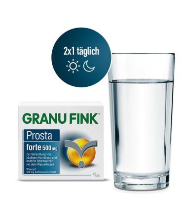 Buy Granu Fink Prosta Forte 500 mg - Herbal Prostate Support with Uromedic Pumpkin - 40 Hard Capsules - International Shipping Available - Buy Online on GoSupps.com