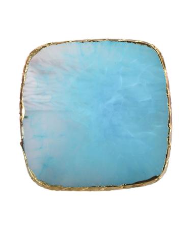 FRCOLOR FRCOLOR Multi-Purpose Nail Polish Mixing Palette Blue Cosmetic Tray for Nail Art and False Nail Display