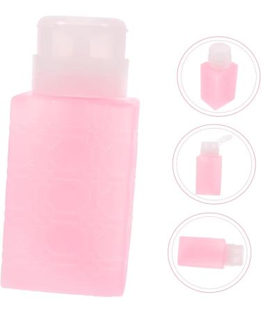 POPETPOP Nail Polish Nail Oil Pump Bottle Dispenser Makeup Remover Bottle Pump Dispenser Bottle Push down Mini Water Dispenser Powder Pump Bottle Plastic Leakproof Travel Container 6x5x13cm Pink - Buy Online on GoSupps.com