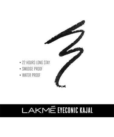Lakme Eyeconic Kajal Deep Black 0.35 g - Buy Online on GoSupps.com