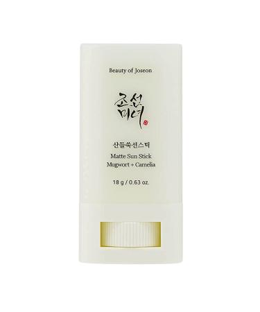 Matte sun stick Beauty of Joseon Sunscreen stick: Mugwort+Camelia 2023 Korean sun stick SPF50 Moisturizing Facial Sunscreen Sun Cream for All Skin Types (1PC)