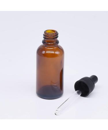 Boonhy 30ml Pipette Bottle Set - 6 Amber Glass Droppers for Essential Oils Aromatherapy & Perfume - Complete with Funnel & Labels - Buy Online on GoSupps.com