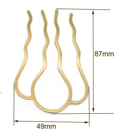 Fujiyuan 5 Pcs 87mm Gold Hair Fork Clip Stick Set for Women - Hair Pin Bun Holder Accessories - Buy Online on GoSupps.com